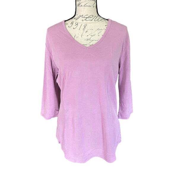 Segments Purple Essentials For Women V Neck Shirt Large - Picture 1 of 4